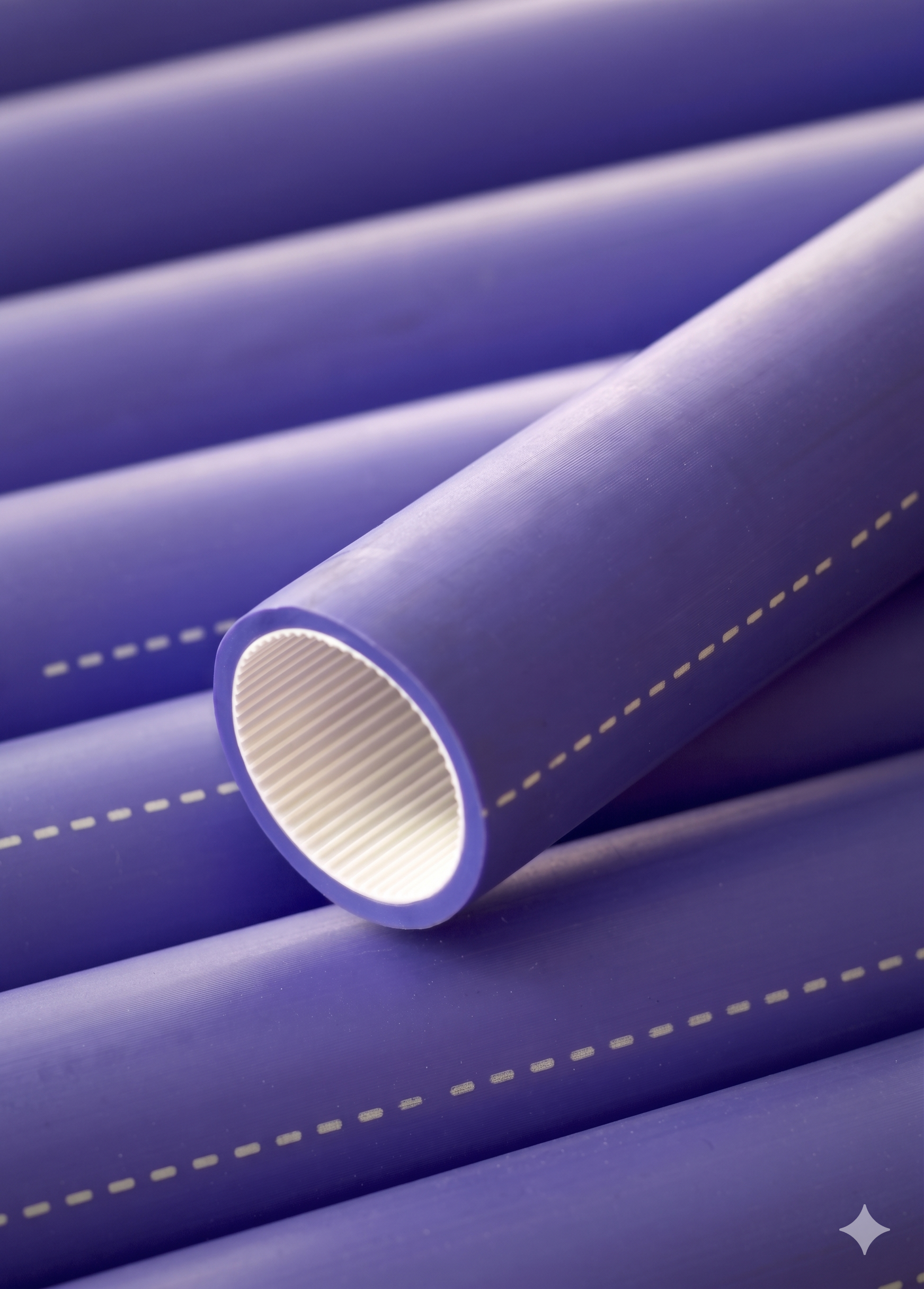 HDPE Ribbed Subduct with Slickcore